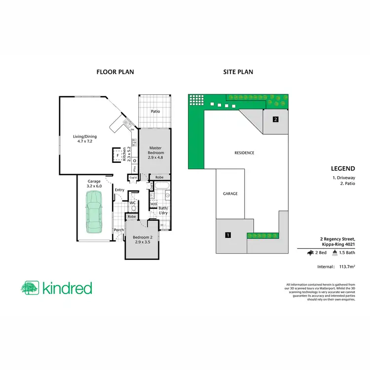 Floorplan of Homely townhouse listing, 2/14-16 Regency Street, Kippa-Ring QLD 4021