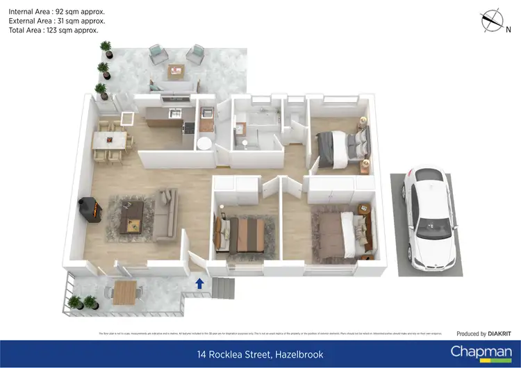 Floorplan of Homely house listing, 14 Rock Lea Street, Hazelbrook NSW 2779