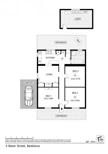 Floorplan of Homely house listing, 4 Baker Street, Balaklava SA 5461