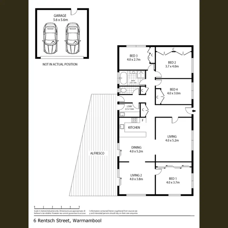 Floorplan of Homely house listing, 6 Rentsch Court, Warrnambool VIC 3280