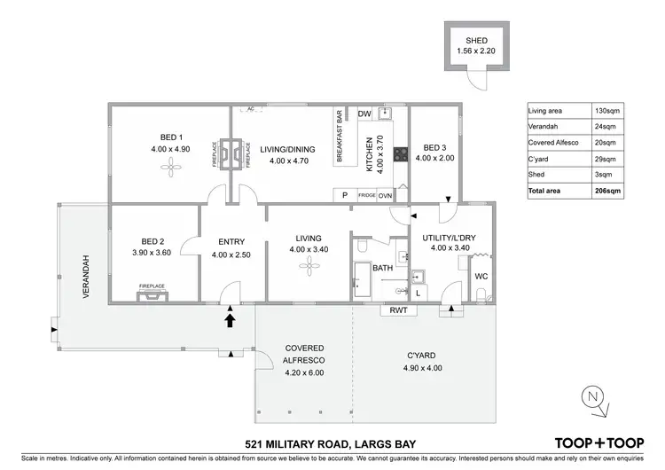 Floorplan of Homely house listing, 521 Military Road, Largs North SA 5016