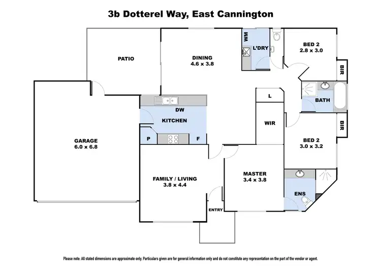 Floorplan of Homely house listing, 3 Dotterel Way, East Cannington WA 6107