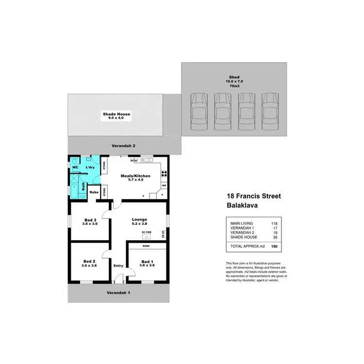Floorplan of Homely house listing, 18 Francis Street, Balaklava SA 5461