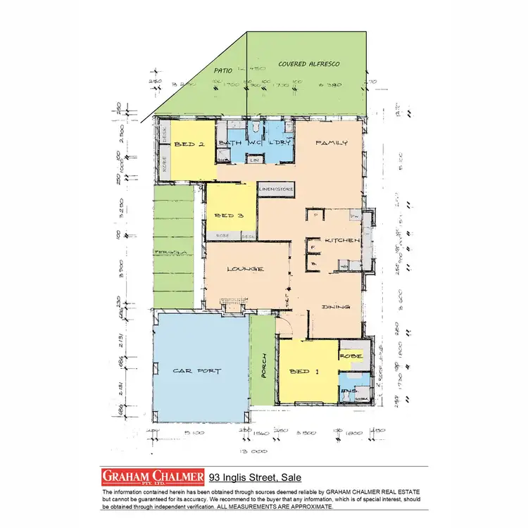 Floorplan of Homely house listing, 93 Inglis Street, Sale VIC 3850