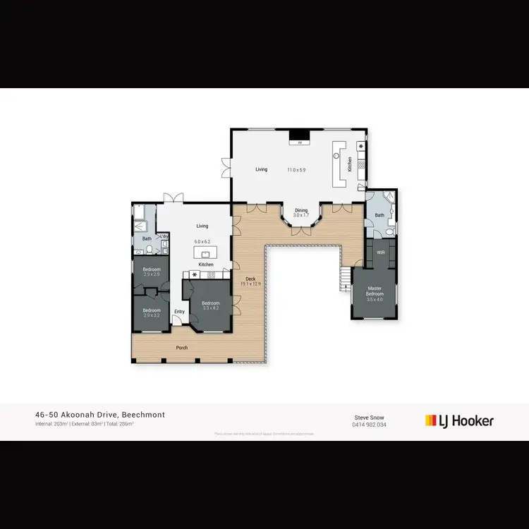 Floorplan of Homely rural property listing, 46-50 Akoonah Drive, Beechmont QLD 4211