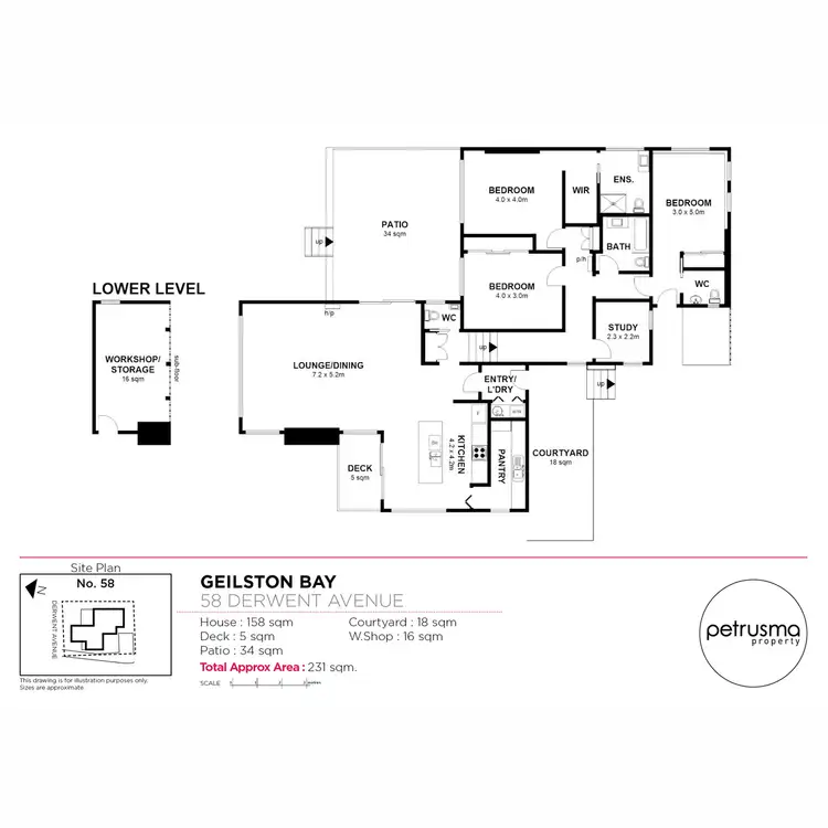 Floorplan of Homely house listing, 58 Derwent Avenue, Geilston Bay TAS 7015