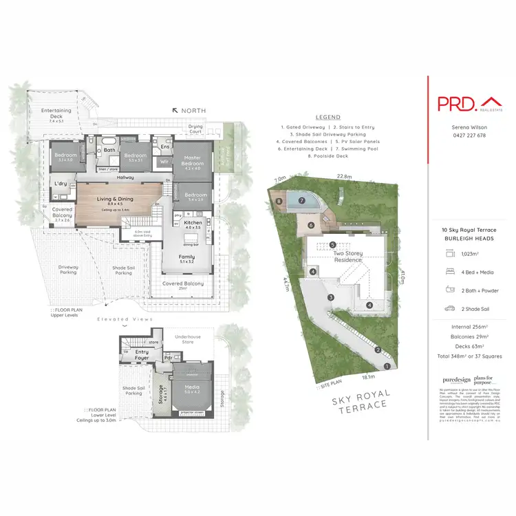 Floorplan of Homely house listing, 10 Sky Royal Terrace, Burleigh Heads QLD 4220