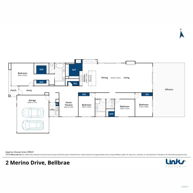 Floorplan of Homely house listing, 2 Merino Drive, Bellbrae VIC 3228