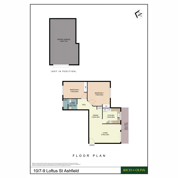 Floorplan of Homely apartment listing, 10/7-9 Loftus Street, Ashfield NSW 2131