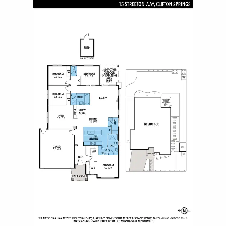 Floorplan of Homely house listing, 15 Streeton Way, Clifton Springs VIC 3222