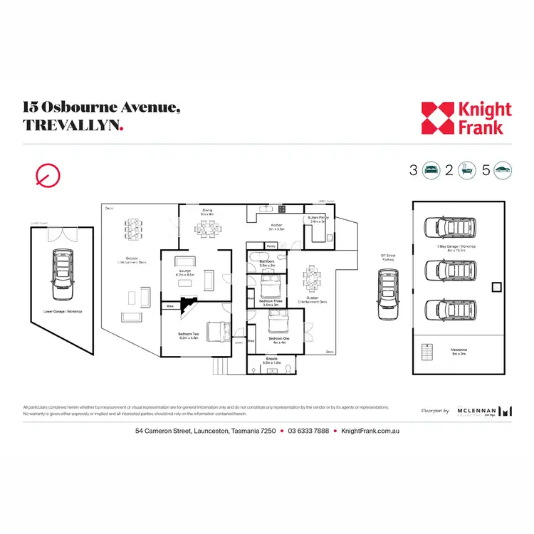 Floorplan of Homely house listing, 15 Osborne Avenue, Trevallyn TAS 7250