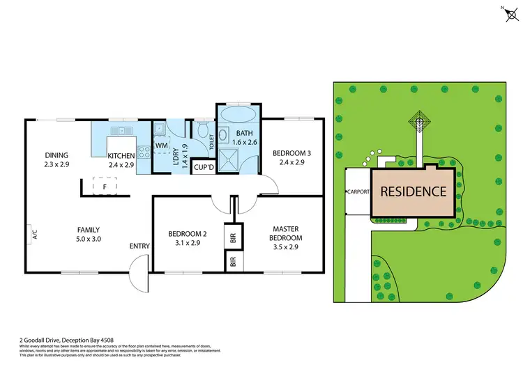 Floorplan of Homely house listing, 2 Goodall Drive, Deception Bay QLD 4508