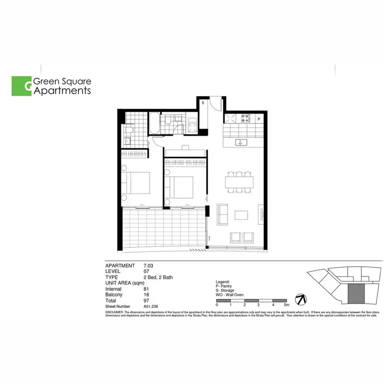 Floorplan of Homely apartment listing, 703/16 Brodie Spark Drive, Wolli Creek NSW 2205
