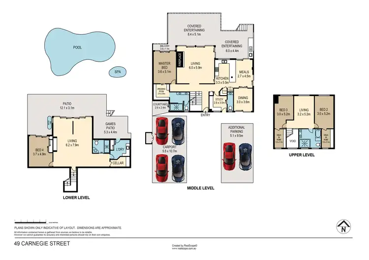 Floorplan of Homely house listing, 49 Carnegie Street, Westlake QLD 4074