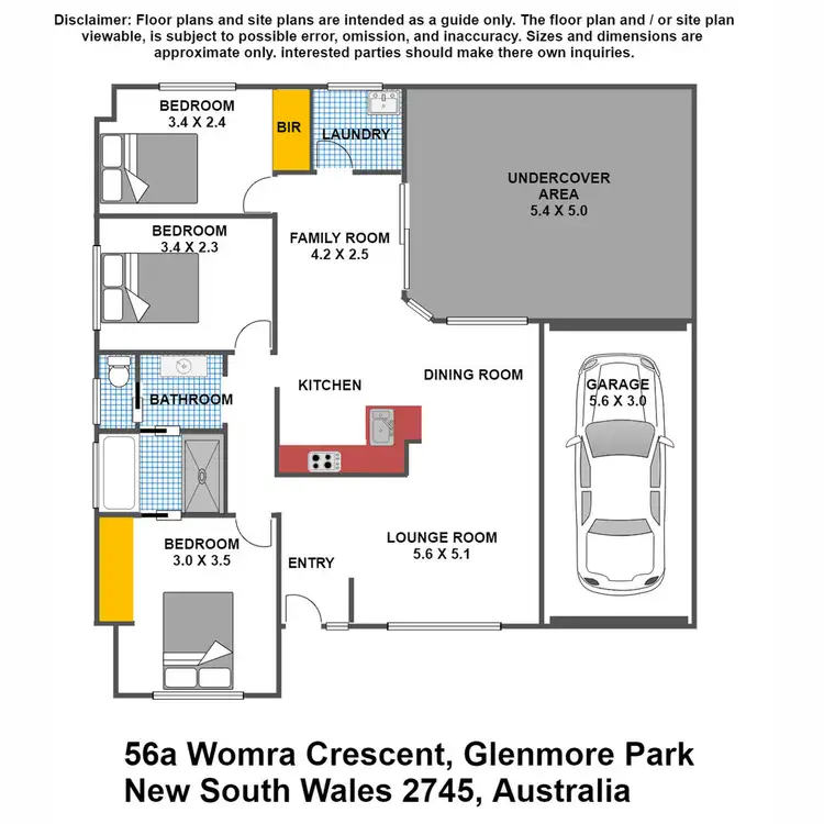 Floorplan of Homely house listing, 56A Womra Crescent, Glenmore Park NSW 2745