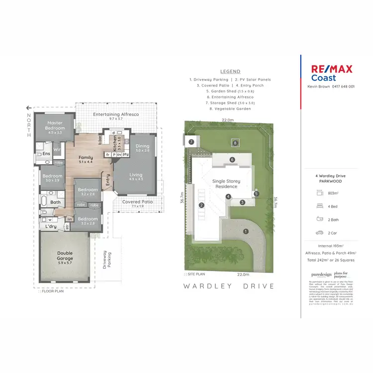 Floorplan of Homely house listing, 4 Wardley Drive, Parkwood QLD 4214
