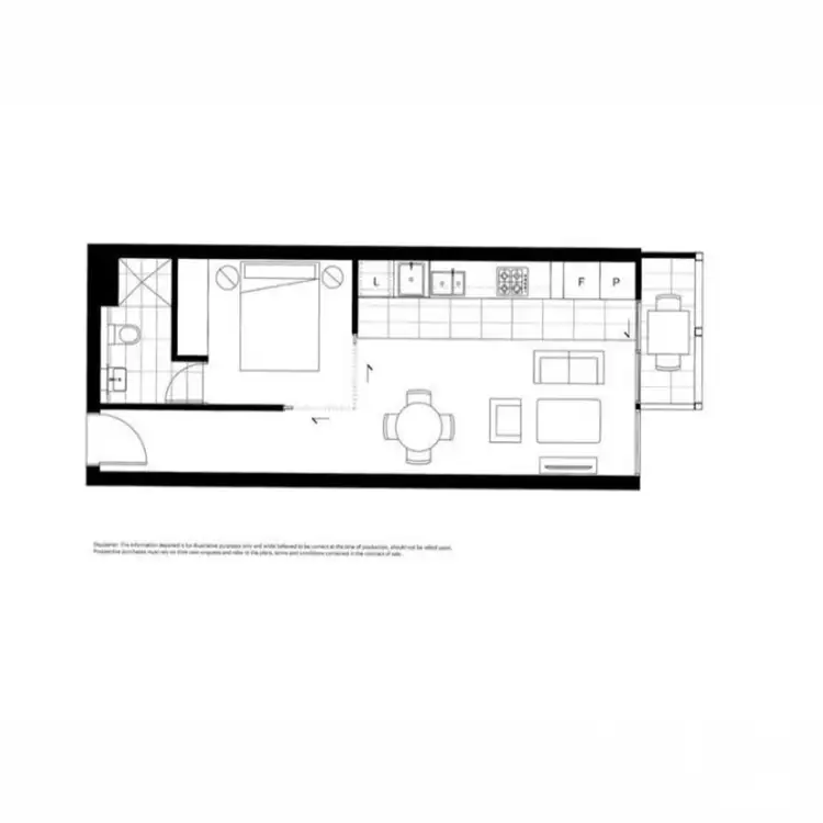 Floorplan of Homely apartment listing, 306/589 Elizabeth Street, Melbourne VIC 3000