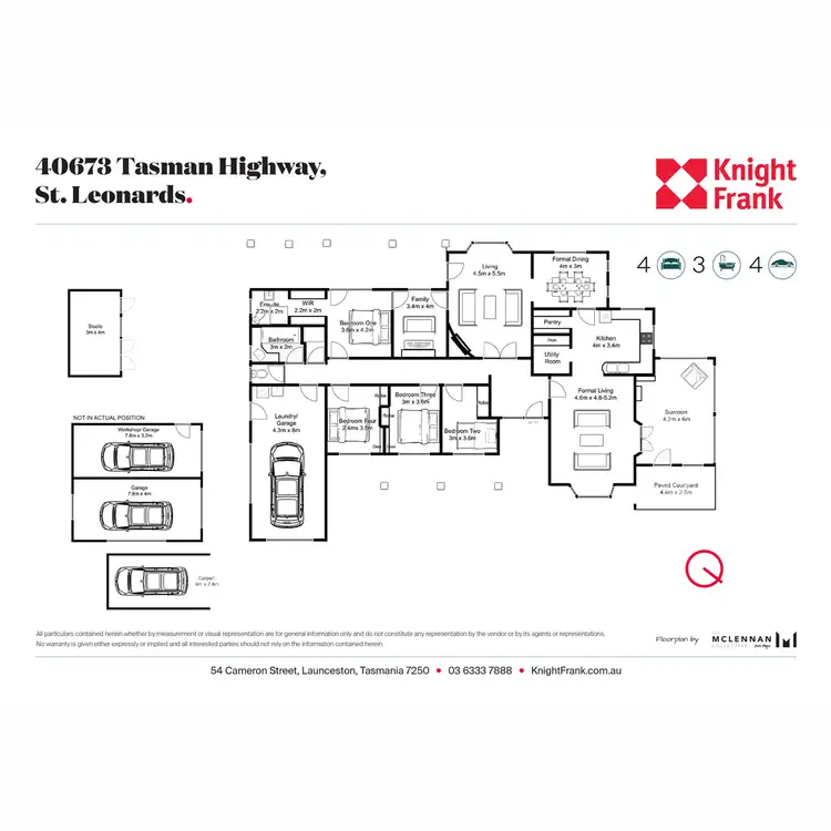 Floorplan of Homely rural property listing, 40673 Tasman Highway, St Leonards TAS 7250