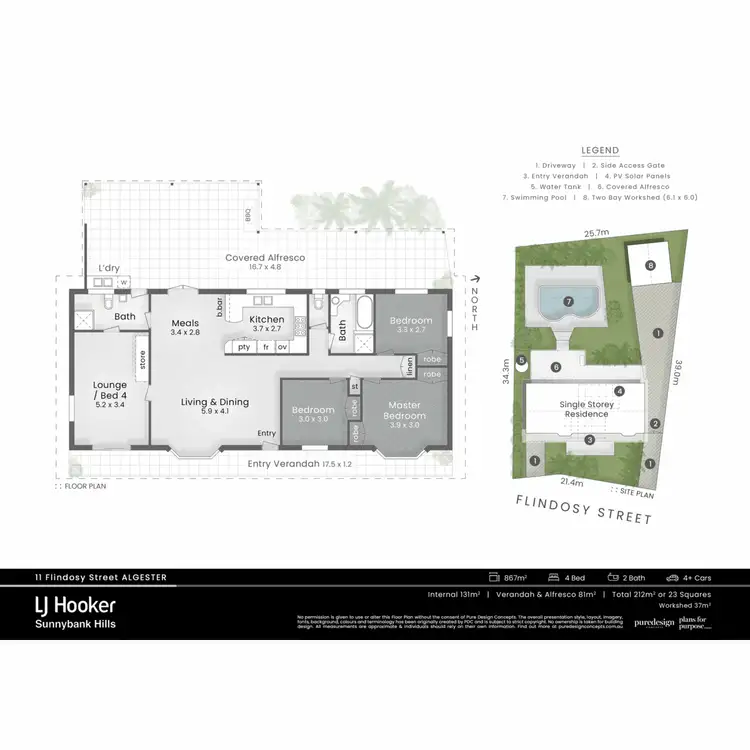 Floorplan of Homely house listing, 11 Flindosy Street, Algester QLD 4115
