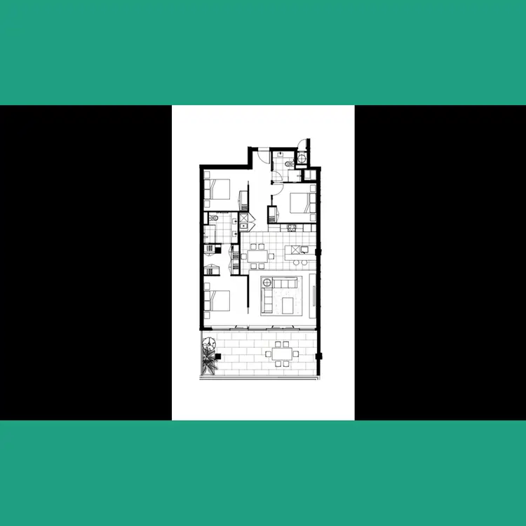 Floorplan of Homely apartment listing, 41/9 McCabe Street, North Fremantle WA 6159
