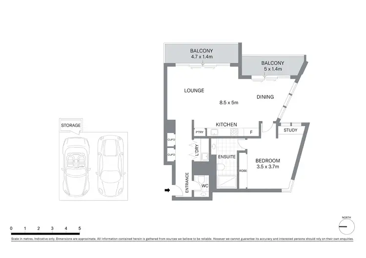 Floorplan of Homely apartment listing, 19C/161 Kent Street, Sydney NSW 2000