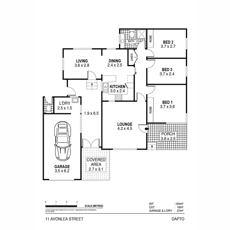 Floorplan of Homely house listing, 11 Avonlea Street, Dapto NSW 2530