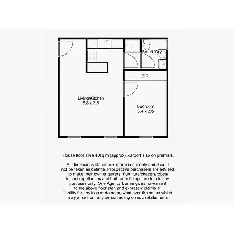Floorplan of Homely unit listing, 4/16 Johnson Street, Upper Burnie TAS 7320