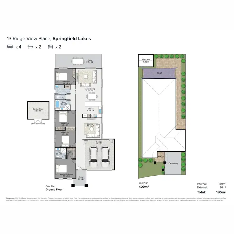 Floorplan of Homely house listing, 13 Ridge View Place, Springfield Lakes QLD 4300