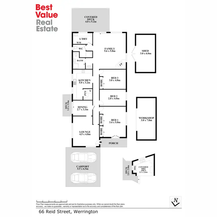 Floorplan of Homely house listing, 66 Reid Street, Werrington NSW 2747