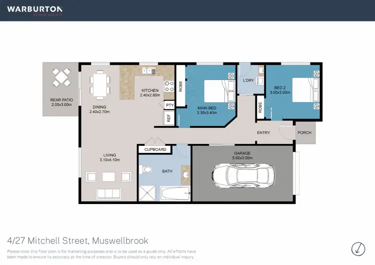 Floorplan of Homely villa listing, 4/27D Mitchell Street, Muswellbrook NSW 2333