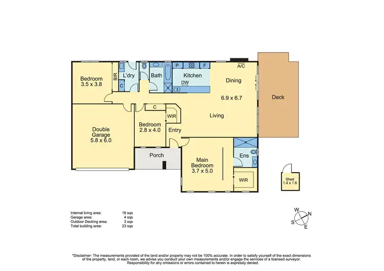 Floorplan of Homely unit listing, 3/89 Bentons Road, Mornington VIC 3931