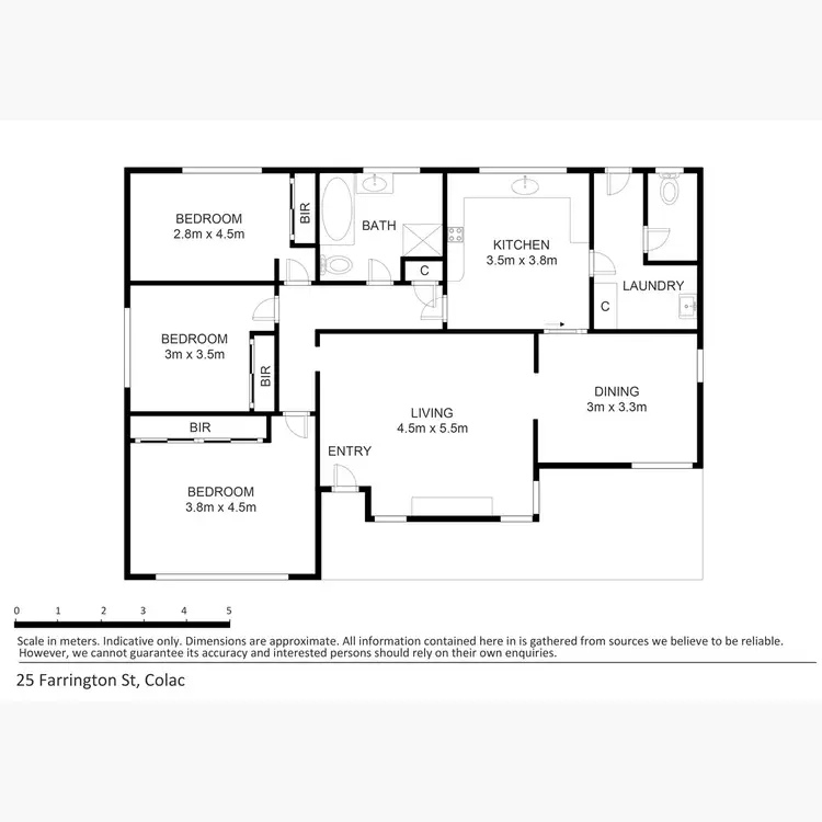 Floorplan of Homely house listing, 25 Farrington Street, Colac VIC 3250