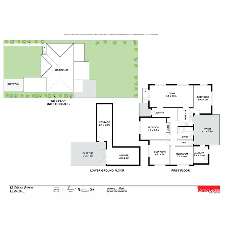 Floorplan of Homely house listing, 56 Dibbs Street, Lismore NSW 2480