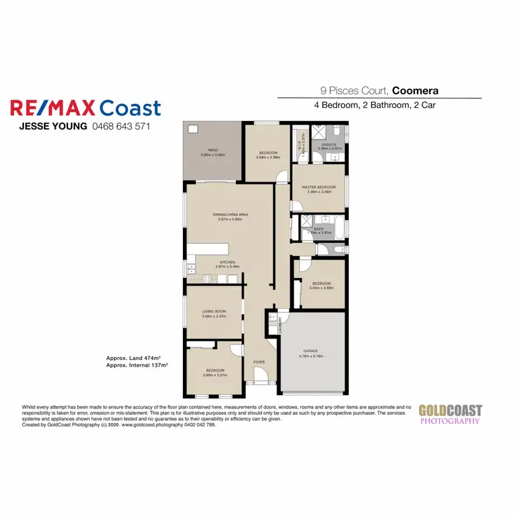 Floorplan of Homely house listing, 9 Pisces Court, Coomera QLD 4209