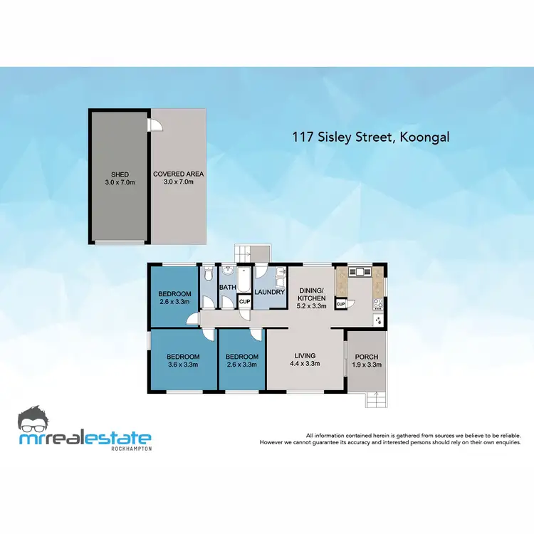 Floorplan of Homely house listing, 117 Sisley Street, Koongal QLD 4701