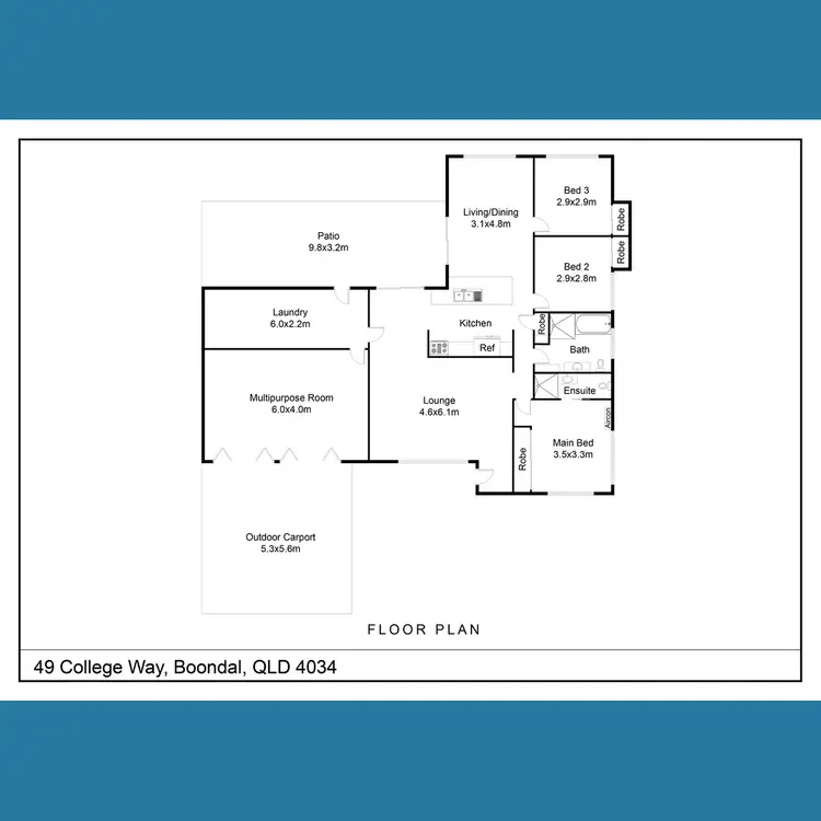 Floorplan of Homely house listing, 49 College Way, Boondall QLD 4034