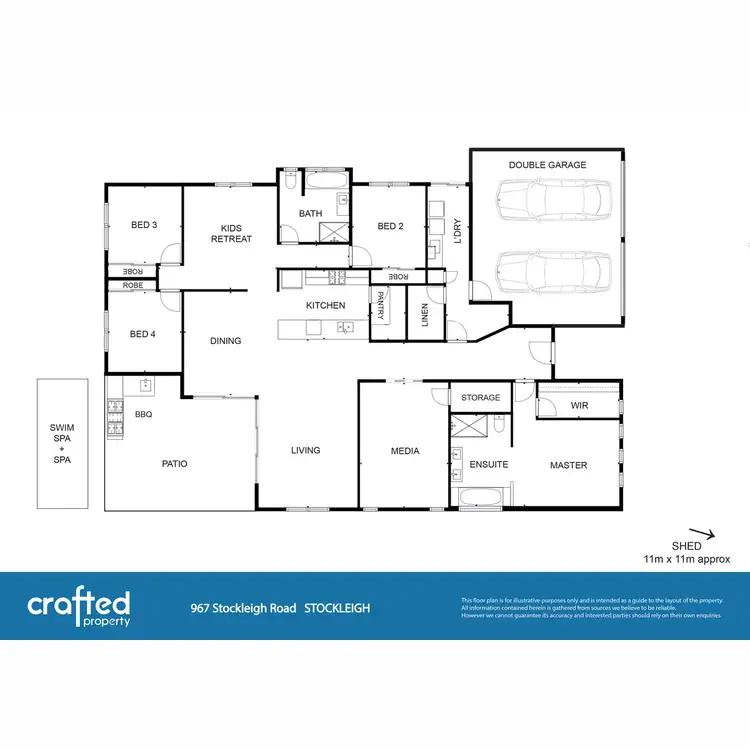 Floorplan of Homely house listing, 967 Stockleigh Road, Stockleigh QLD 4280