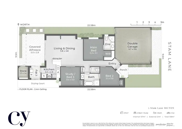 Floorplan of Homely house listing, 3 Stam Lane, Bicton WA 6157