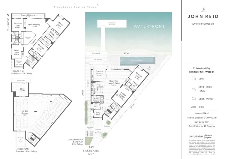 Floorplan of Homely house listing, 22 Lakeland Key, Broadbeach Waters QLD 4218