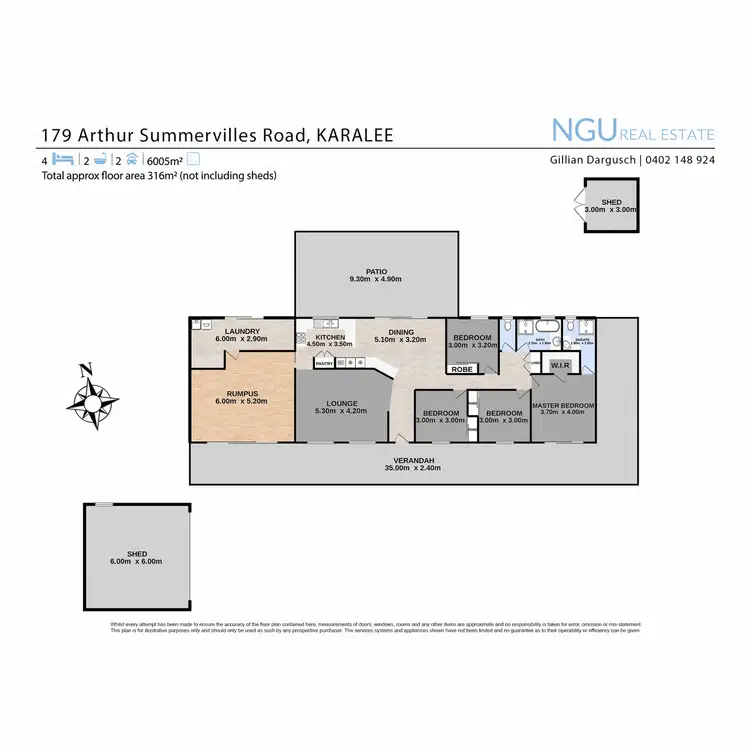 Floorplan of Homely house listing, 179 Arthur Summervilles Road, Karalee QLD 4306