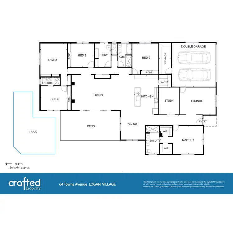 Floorplan of Homely house listing, 64 Towns Avenue, Logan Village QLD 4207