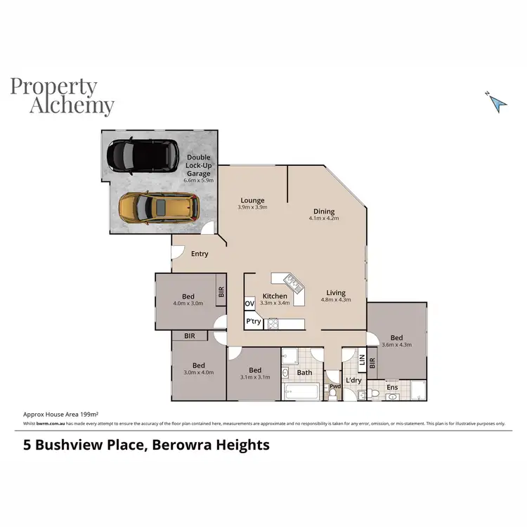 Floorplan of Homely house listing, 5 Bushview Place, Berowra Heights NSW 2082