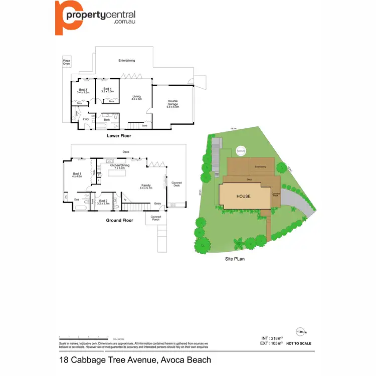 Floorplan of Homely house listing, 18 Cabbage Tree Avenue, Avoca Beach NSW 2251