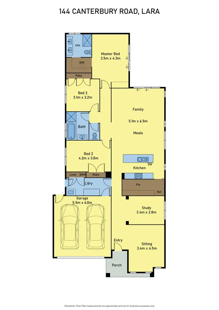 Floorplan of Homely house listing, 144 Canterbury Road, West, Lara VIC 3212