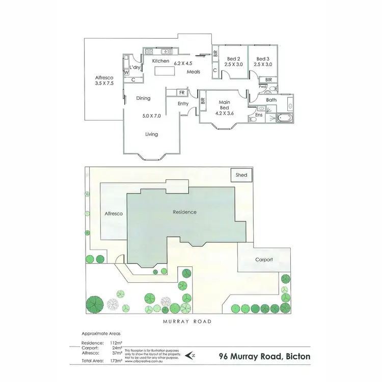Floorplan of Homely house listing, 96 Murray Road, Bicton WA 6157