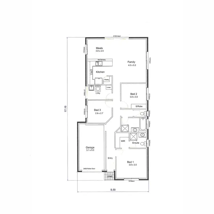 Floorplan of Homely house listing, 45A Clark Road, Evanston Gardens SA 5116