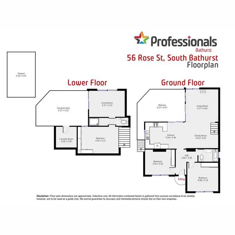 Floorplan of Homely house listing, 56 Rose Street, South Bathurst NSW 2795