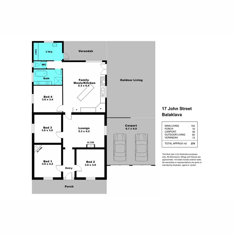 Floorplan of Homely house listing, 17 John Street, Balaklava SA 5461