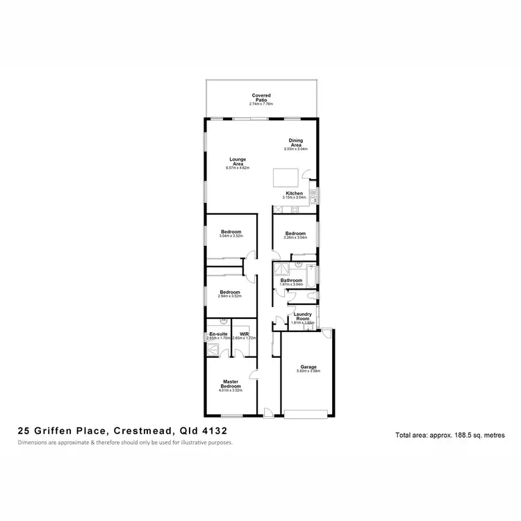 Floorplan of Homely house listing, 25 Griffen Place, Crestmead QLD 4132