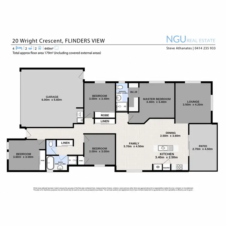 Floorplan of Homely house listing, 20 Wright Crescent, Flinders View QLD 4305